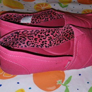 Hot Pink Slip On Flats- Bobs from Sketchers-Size 10